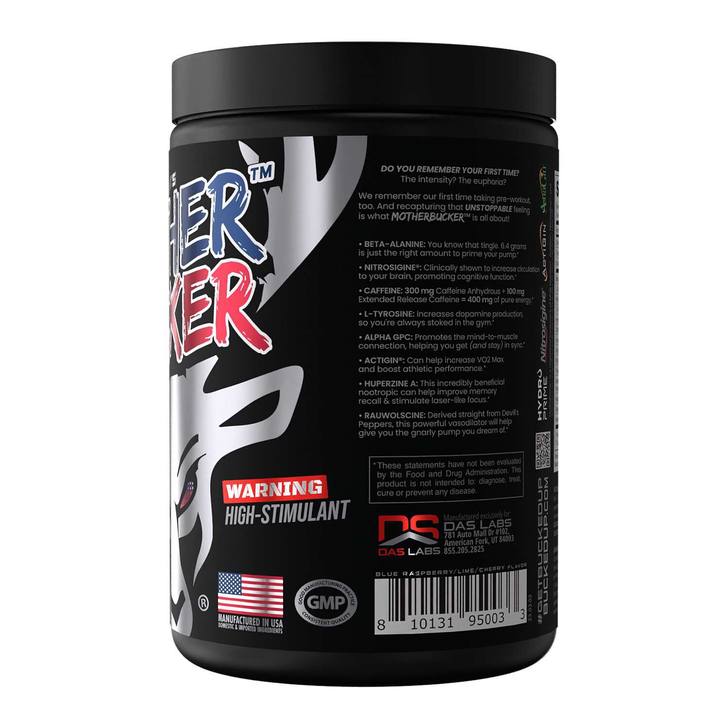 Mother Bucker&trade; Nootropic Pre-Workout - Rocket Pop (20 Servings)